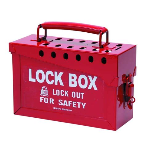 metal box 4 lockes|metal lock box with handle.